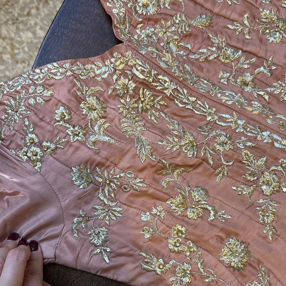 NEW Embroidered Pink Zuria Dor inspired dress - Picture 5 of 13